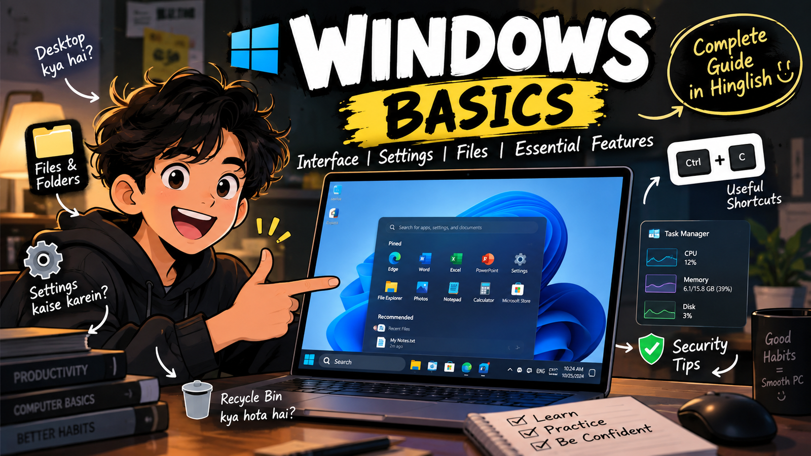 Starting From Basic, Learn Windows